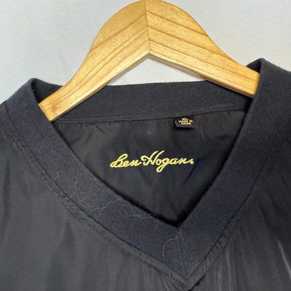 Vintage Y2K Ben Hogan Black Golf Windbreaker Pullover Jacket XL - Picture 4 of 4